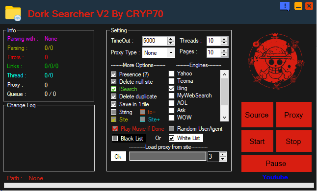 Dork Searcher V2 by CRYPT70